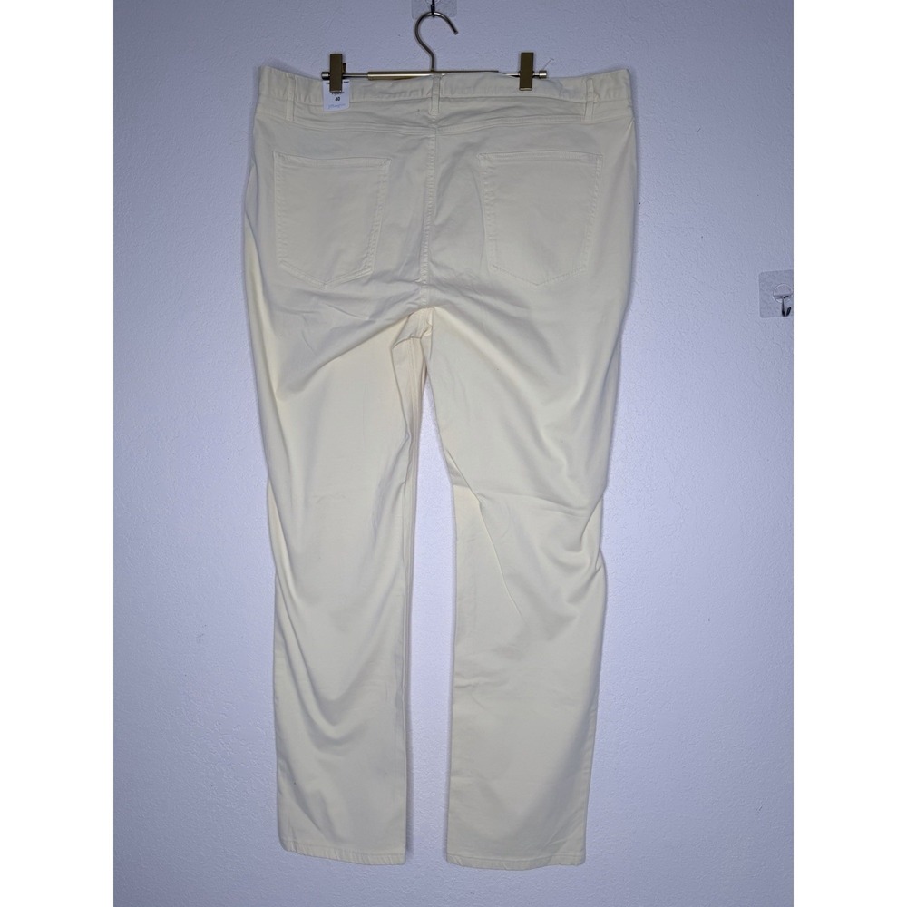 NWT J McLAUGHLIN Parker Mens Pants Size 40 X 33‎ Pale Yellow Chino - Picture 3 of 12